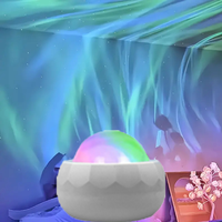 Projecteur RVB Aurora Starry Sky Lumière Effet Vague d'Eau Veilleuse LED Lampe Décorative Ambiante USB