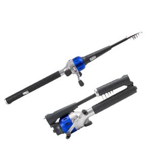 קיפול מוט דיג 1.5 מ 'עם סלע סליל דיג נסיעות מזין מוט קרפ פחמן סיבי פחמן אולטרה-לייט דיג מוט טלסקופי - Product Image 3