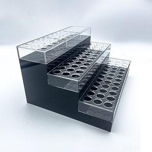 <b>Acrylic</b> Tiered Display Rack 3 Floors Transparent <b>Storage</b> Shelf For Cosmetic Blind Boxes Modern Multipurpose Dustproof Light - Product Image 1
