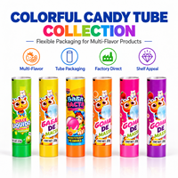 Tube d'emballage alimentaire en aluminium et plastique imprimé sur mesure, haute barrière, avec bouchon à vis, rechargeable, pour produits sucrés