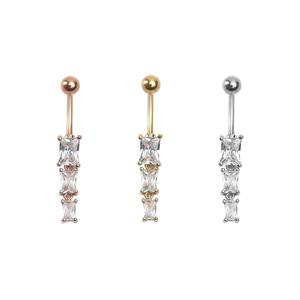 Offre Spéciale – Bijoux de piercing corporel en acier chirurgical 316L avec zircon, pendentifs, anneaux de nombril, bijoux pour femmes - Product Image 5