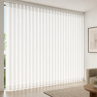 Cortinas Inteligentes Motorizadas, Persianas Verticales Translúcidas, Control Remoto, Ajustables, Privacidad y Luz, para Ventanas Francesas, Hoteles y Huéspedes