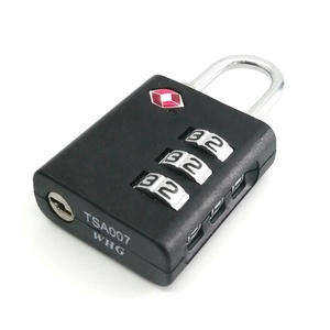 กุญแจล็อครหัสแบบกลไก ABS สำหรับ <span class=keywords><strong>TSA</strong></span> Customs พร้อมระบบเตือนความจำ ป้องกันน้ำได้มาตรฐาน IP66 สำหรับกระเป๋าเดินทางและตู้เก็บของในโรงยิม - Product Image 4