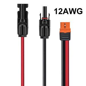 Panel Surya MCFour Ke XT60I-F Kabel Surya 12AWG Adaptor Kabel Pengisi Daya 3FT untuk EcoFlow Jackery DJI Stasiun Daya Portabel - Product Image 5