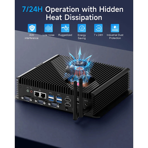 Nuevo Mini PC Industrial sin Ventilador con 4 USB 3.0, 6 COM, 2 LAN, <span class=keywords><strong>Intel</strong></span> Core I5-1235U, Almacenamiento SSD+HDD, Sistema Operativo Linux, Gráficos <span class=keywords><strong>HD</strong></span> <span class=keywords><strong>620</strong></span>, 3 Años de Garantía - Product Image 3