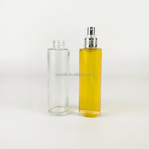 120ml Transparent Clear Glass Perfume Bottle Beautiful Portable Spray Bottles for Perfumes