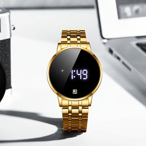 <span class=keywords><strong>Montre</strong></span> numérique à écran tactile LED pour <span class=keywords><strong>homme</strong></span>, <span class=keywords><strong>prix</strong></span> de gros, mode décontractée, bracelet en acier inoxydable, Uhren Herren - Product Image 5