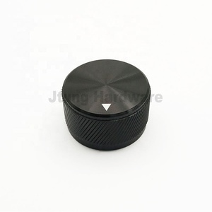 Boutons de commande <span class=keywords><strong>radio</strong></span> en aluminium argenté, forme flèche à lignes obliques, pour haut-parleur - Product Image 2