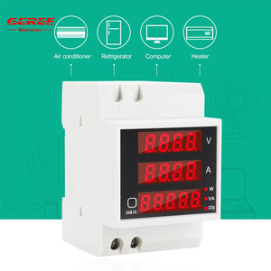 D52-2047 duy nhất giai đoạn thông minh đồng hồ điện hộ gia đình thông minh chip ac80 ~ 300V <span class=keywords><strong>AC</strong></span> Vôn kế Ampe kế 6 trong <span class=keywords><strong>1</strong></span> Din Rail Hour Meter - Product Image 4