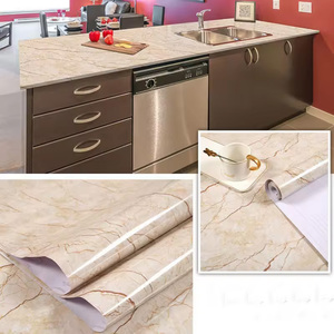 Papel de pared de contacto de mármol brillante, <span class=keywords><strong>vinilo</strong></span> autoadhesivo impermeable a prueba de aceite, papel tapiz de PVC 3D <span class=keywords><strong>para</strong></span> <span class=keywords><strong>encimera</strong></span> de cocina - Product Image 4
