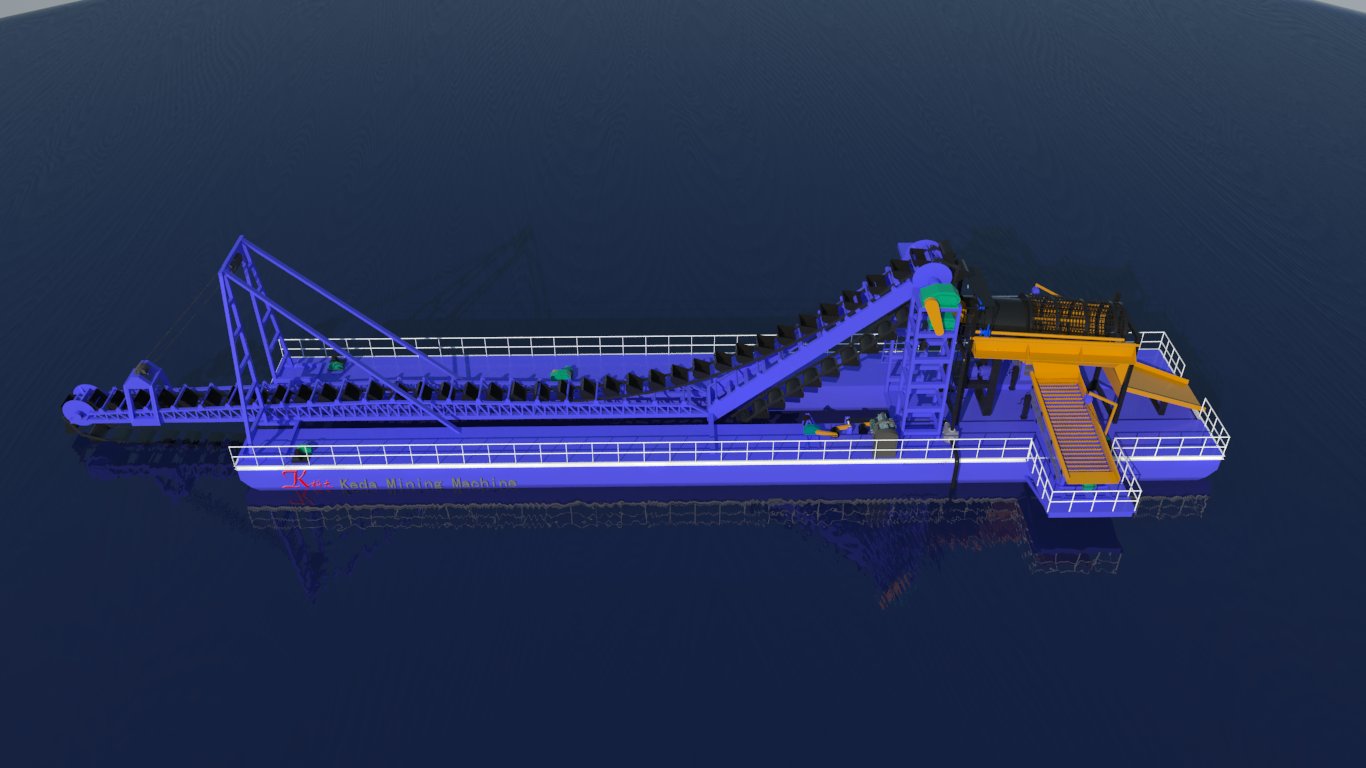 Keda China Professional Sand ladder Dredger/Bucket Chain Sand Dredger For River Lake sea dredging