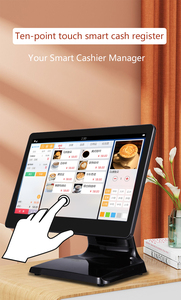 15.6 ''cảm ứng kép POS PC thiết bị đầu cuối điện tử máy tính để bàn tiền mặt đăng ký hệ thống máy thế hệ mới màn hình cảm ứng POS - Product Image 2