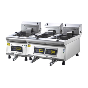 Friggitrice Elettrica Professionale in Acciaio Inox 13L*2 con Valvola di Scarico, Doppia 4500W, Spina Universale, Miglior Prezzo - Product Image 2