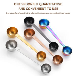 Cuillère doseuse double face Jieyang 15 ml 30 ml en acier inoxydable à long manche de qualité alimentaire pour la pâtisserie et le café - Product Image 3