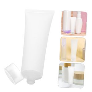 50ml White Cosmetic Tube Hand Cream Facial Cleanser Squeeze Plastic <b>Bottle</b> Empty Refill Plastic Tube <b>with</b> <b>Flip</b> Cap - Product Image 5
