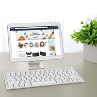 Keyboard Nirkabel Mini Universal BT 3.0 Ergonomis Tipis Portabel 78 Tombol ABS untuk Laptop