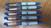 Meilleure vente de haute qualité 1.0mm Logo personnalisé impression stylo flottant sperme oeuf flotteur liquide stylo à bille en plastique Durable