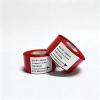 Red SCF-900 Color Ribbon Hot Stamp Ribbon 25mm*100m Bright Color Ink Foil for Food Pouch Medicine Box Production Date Coding