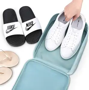 Benutzer definiertes Logo Hochwertige benutzer definierte Polyester wasserdichte Reise aufbewahrung Schuh tasche Match Damen Schuh taschen