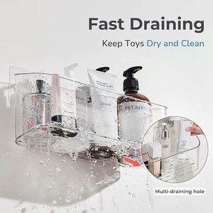 <b>Bath</b> Toy <b>Storage</b> Holder for Bathtub, Clear <b>Bath</b> Toy Organizer Large Capacity Bathtub Toy <b>Storage</b> Shower Caddy for Bathroom - Product Image 5