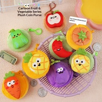 Porte-monnaie en peluche dessin animé, porte-clés, mini portefeuille, breloque de sac, mignon, pour enfants et étudiants, cadeau, design personnalisé, vente en gros