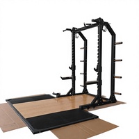 Plataforma de Pesas para Sentadillas con Barra para Gimnasio Comercial, Equipo de Entrenamiento de Fuerza y Fitness