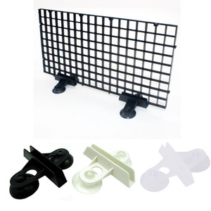 Tablero <span class=keywords><strong>de</strong></span> malla para filtro <span class=keywords><strong>de</strong></span> fondo <span class=keywords><strong>de</strong></span> acuario, rejilla blanca y negra, con ventosas <span class=keywords><strong>de</strong></span> aislamiento, forma rectangular - Product Image 6