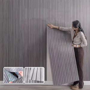 Tự dính hình nền vinyl vỏ và dính dày lưới tản nhiệt <span class=keywords><strong>3D</strong></span> bọt hình nền wallboard cho trang trí nội thất nền bức tường - Product Image 2