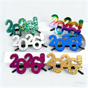 Pafu 2026 New Year Eyeglasses with Colorful Shine Creative Countdown Number <strong>Glasses</strong> for New Year Celebration &amp; <strong>Party</strong> Decor - Product Image 2