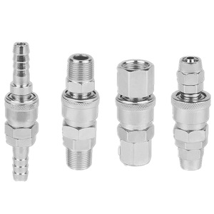 Coupleur pneumatique à connexion rapide, 6 mm, 1/4 pouces, raccord de tuyau d'air en acier inoxydable, connecteur mâle-femelle pour outils de compresseur - Product Image 2