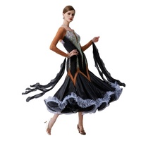 B-19448 Livraison Gratuite Personnalisée Valse Tango Robe Lisse Standard Robe De Danse De Salon Moderne de Haute Qualité Robe De Danse À Vendre