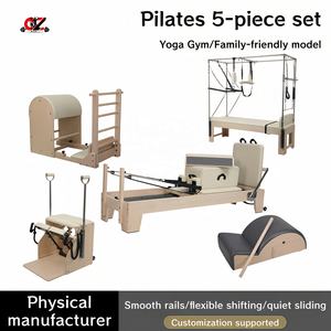 CZFIT Pilates Reformer en bois durable et réglable, équipement de studio pour usage commercial, musculation et entraînements à domicile - Product Image 1