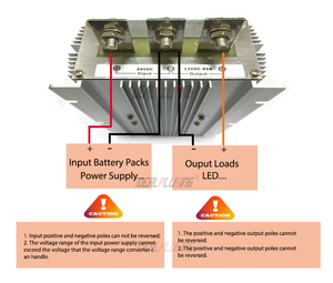 Convertisseur d'alimentation haute capacité 1380W 24V CC vers 13,8V CC 100A avec pleine puissance - Product Image 3