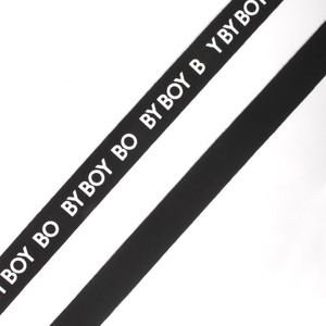 New Design Nylon Silicon Logo Printed Elastic Tape Printed High Strength Nylon <b>Webbing</b> Garment Accessories <b>Webbing</b> Strap - Product Image 1