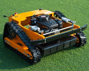 Free Shipping 9HP 16HP Remote Control Grass Cutter Mini RC Robot Lawn Mower with Snow <strong>Plow</strong> - Product Image 1