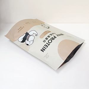 Meilleures ventes de pochette debout à fond carré étanche à l'humidité avec fermeture à glissière en matériau laminé sac d'emballage vide pour protéines de lactosérum - Product Image 5