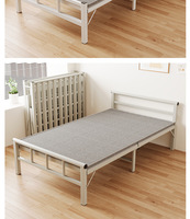 Lit simple en métal avec cadre en maille, style moderne et luxueux, pour mobilier scolaire