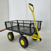 Chariot de jardin en maille Chariot utilitaire pliant Chariot de jardin en maille Chariot à benne basculante de jardin avec côtés amovibles