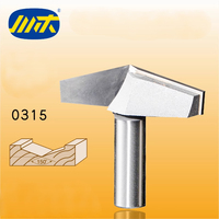Outil de coupe de bord en forme de V Chuanmu à 150 degrés mèches de routeur solides pour le rainurage du bois CNC Center fraise guidage