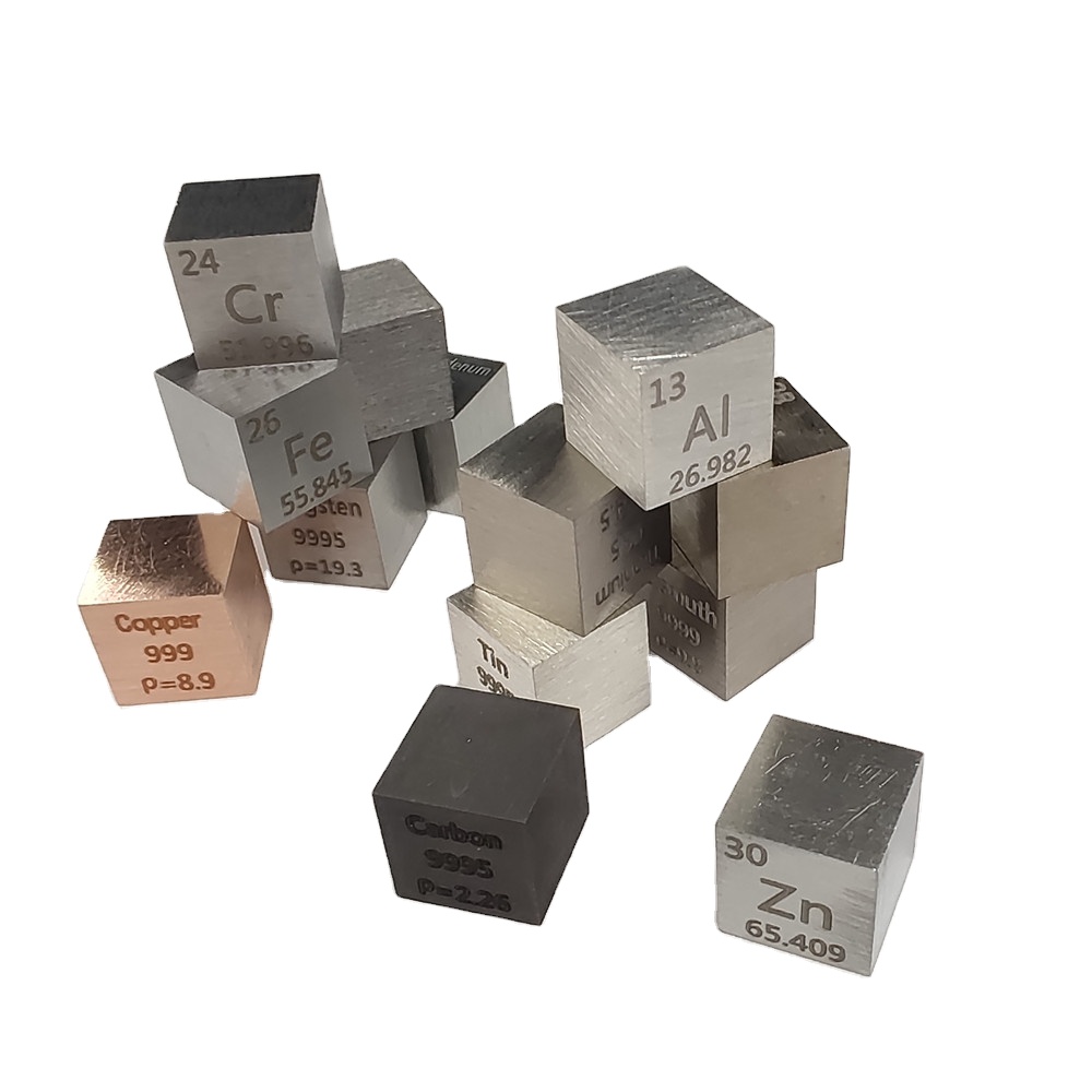 SML Element Cube Set 10mm Metal Cubes for Daily Metals Periodic Table Collection Niobium Copper Lead Nickel Titanium Mg C