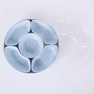 Plato <span class=keywords><strong>de</strong></span> Servir <span class=keywords><strong>de</strong></span> <span class=keywords><strong>Melamina</strong></span> Plástica Ecológica y Duradera <span class=keywords><strong>de</strong></span> 11 Pulgadas, <span class=keywords><strong>con</strong></span> <span class=keywords><strong>Divisiones</strong></span> Extraíbles, Libre <span class=keywords><strong>de</strong></span> BPA, Apto para Lavavajillas, para Aperitivos <span class=keywords><strong>de</strong></span> Camping - Product Image 4