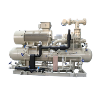 Système de réfrigération à l'ammoniac MYCOM NH3, unité de condensation, compresseur à vis à deux étages, moteur 380V/220V -60, gain de place, refroidissement rapide