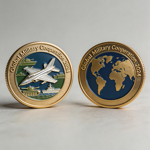 Monedas Personalizadas de Metal con Diseño de Logotipo, Impresión UV, Plateadas, 2D y 3D, de Doble Cara, para Fabricantes Mayoristas - Product Image 1