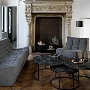 Italian Luxury Lazy Leather Sofa Modern Minimalist Caterpillar Combination For Small Living Room - Product Image 3