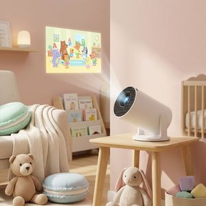 HY300 Pro+ Mini Smart <b>Projector</b> Android 14 <b>WiFi</b> 6 Native 720P Portable Home Theater <b>Projector</b> - Product Image 4