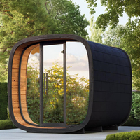 HELIUS USA sauna en épicéa en bois massif stock chauffage électrique extérieur sauna traditionnel pour villla