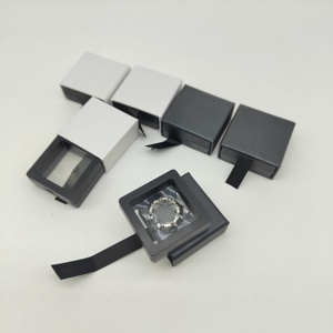 Bán buôn PE phim trang sức hiển thị hộp 3D trong suốt khung Ngăn kéo trượt vòng vòng vòng lưu trữ <span class=keywords><strong>mini</strong></span> hộp - Product Image 2