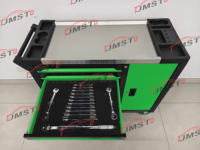 Chariot d'atelier professionnel CE vert grande capacité avec porte latérale, ensemble d'outils 200 pièces, OEM, pour garage et atelier