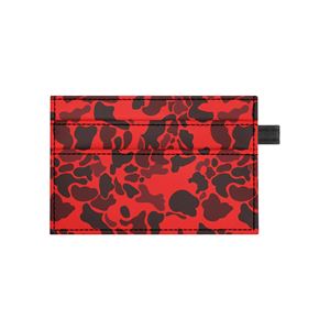 Nouveau Porte-cartes Slim Personnalisé pour Femme en Cuir PU Bleu Camouflage avec Tirette, Portefeuille Minimaliste Anti-RFID Motif Nuage Camouflage pour Femme - Product Image 3