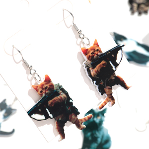 2025 मजेदार कार्टून बिल्ली बिल्ली बिल्ली के लिए पशु प्रिंट लटकन युवा लड़कियों के लिए - Product Image 5